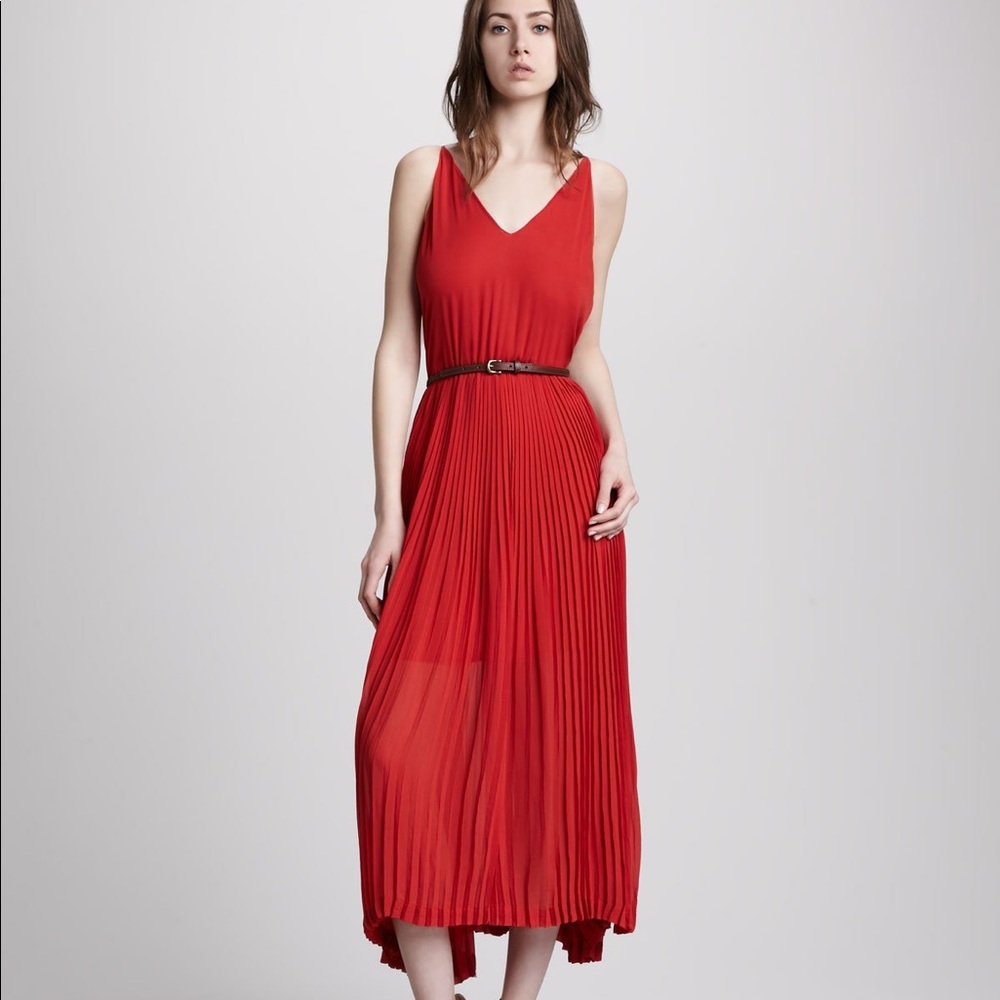 ❤️ Red Pleated Maxi Dress ❤️ (If You Love Halston...)